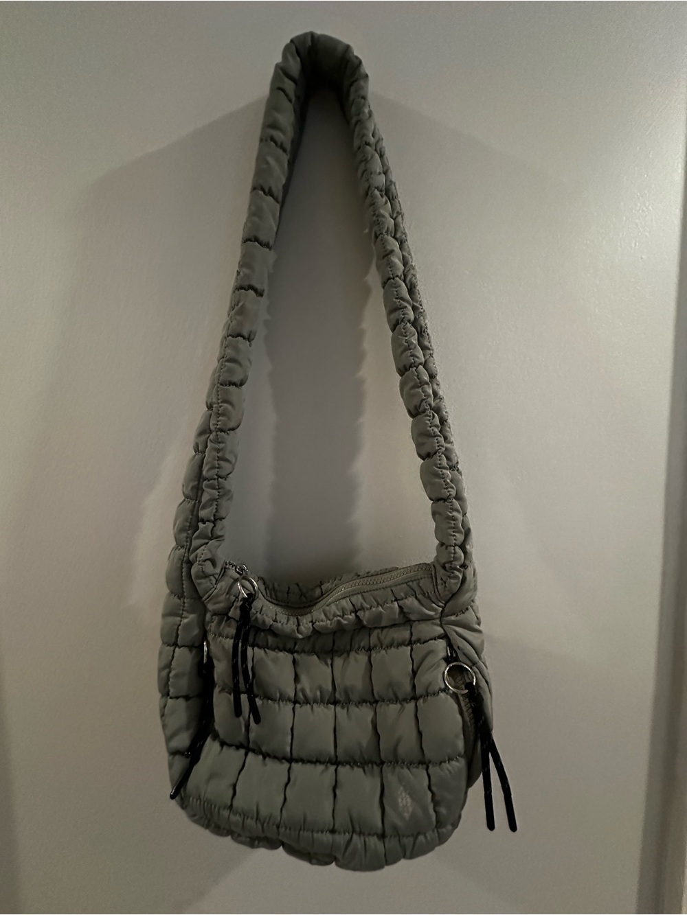 Quilted Baby Carryall Sling Bag in Olive Green